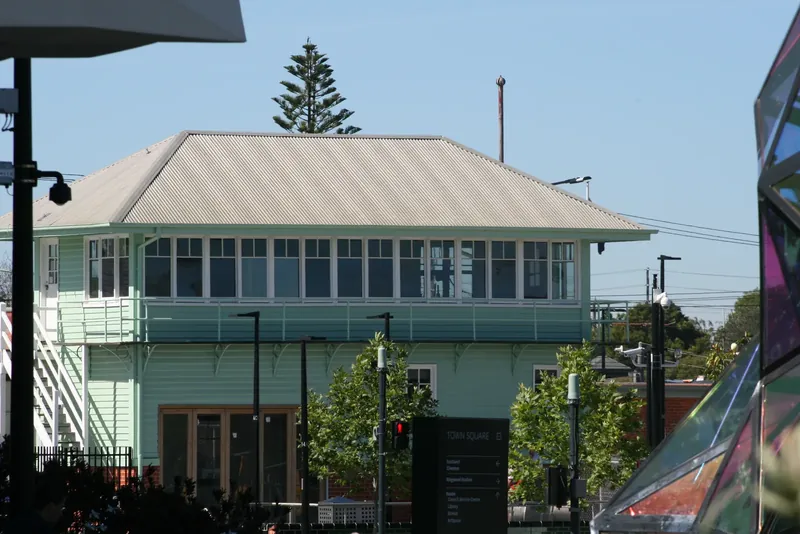 Ringwood Railway Station and Town Square in Ringwood, Victoria