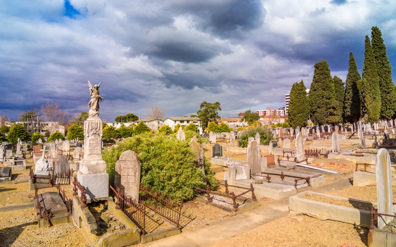 Historic cemetery in Melbourne used to illustrate funeral and deceased estate legal requirements